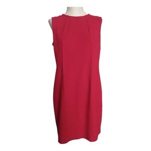 Blue Les Copains Red Fitted Sheath Dress IT 46